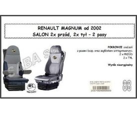 Чохол RENAULT MAGNUM від 2002 версія DUO, 2*перед, 2*зад, 2ремені Чохол RENAULT MAGNUM від 2002 версія DUO, 2*перед, 2*зад, 2ремені